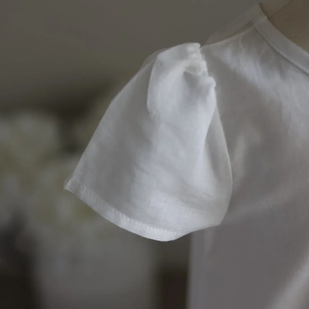 Strasburg Cotton Cap-Sleeve Slip for Special Occasion Gown 6/12 Months NWT - Picture 2 of 4